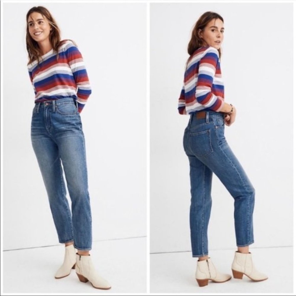 NWT Madewell The Momjean in Downey Wash size 29